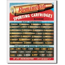 Remington Cartridges Tin Sign